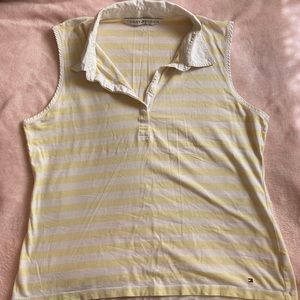 Tommy Hilfiger Vintage Yellow&White Striped Top